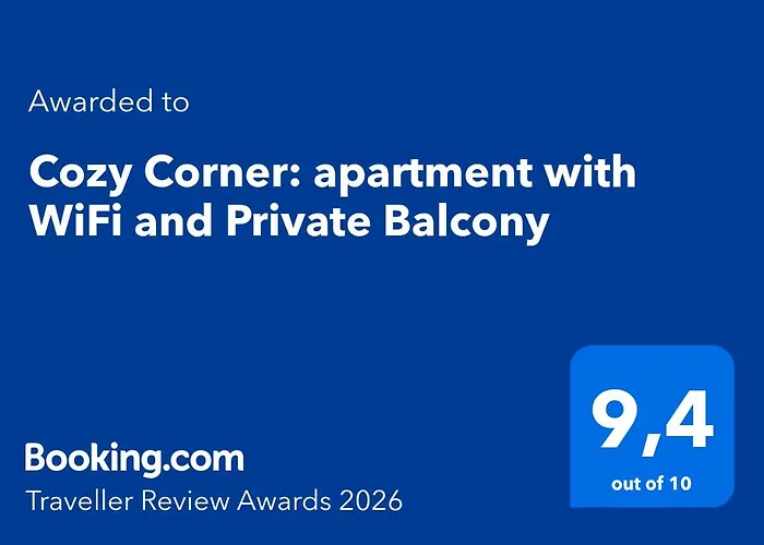 Cozy Corner: With Wifi And Private Balcony Apartment